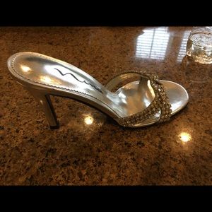 Dress shoes with rhinestone band. Never worn.